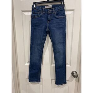 Levi's 511 Slim Skinny Jeans Boys Size 25x25 in Blue Denim Solid Cotton Comfort